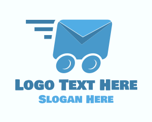 Van - Fast Mail Delivery logo design