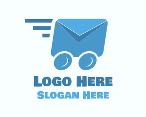 Delivery Truck - Fast Mail Delivery logo design