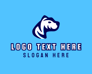Blue Bear - Polar Bear Animal logo design