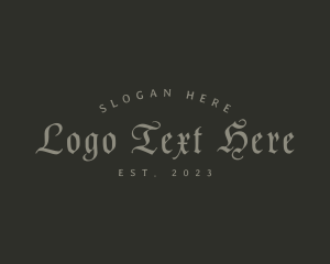 Tattoo Shop - Gothic Company Brand logo design