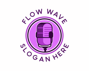 Stream - Podcast Microphone Stream logo design