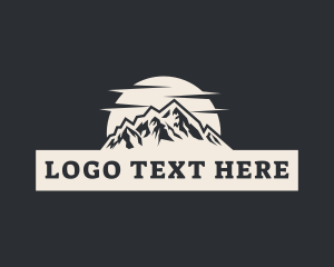 Mountain Peak Hiker Logo