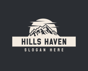 Mountain Peak Hiker logo design