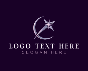 Galaxy - Celestial Cosmic Star logo design