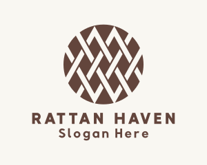 Rattan - Interweave Textile Pattern logo design