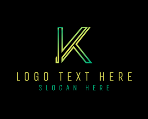 Professional - Generic Modern Startup Letter K logo design