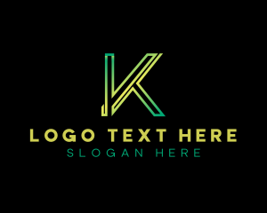 Monoline - Generic Modern Startup Letter K logo design
