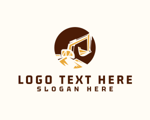 Engineer - Backhoe Construction Digger logo design