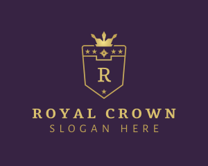 Royal Shield Crown logo design