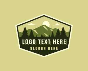 Camping Grounds - Mountain Travel Outdoor logo design