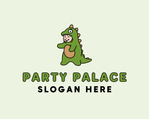 Dinosaur Play Child logo design