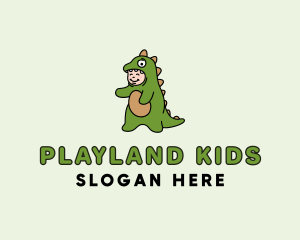 Dinosaur Play Child logo design