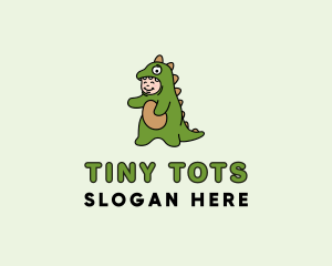 Child - Dinosaur Play Child logo design