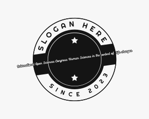 Hipster - Retro Script Badge logo design