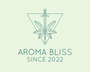 Diffuser - Essential Oil Sword Dropper logo design