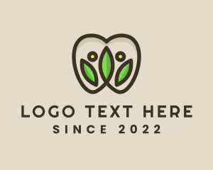 Wise - Owl Leaves Education logo design