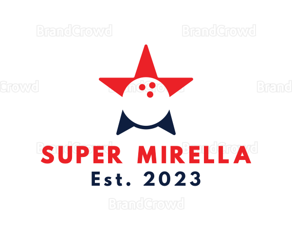 Sports Bowling Star Logo