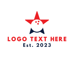 League - Sports Bowling Star logo design