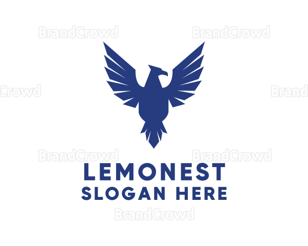 Flying Falcon Bird Logo
