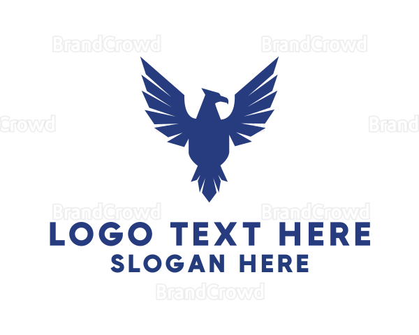 Flying Falcon Bird Logo