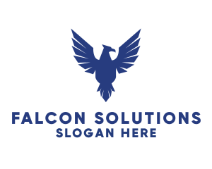 Falcon - Flying Falcon Bird logo design