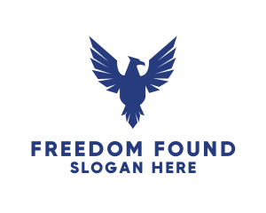 Independence - Flying Falcon Bird logo design