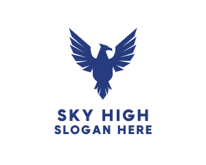 Fly - Flying Falcon Bird logo design