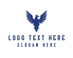 Flying Falcon Bird logo design