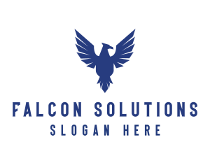 Flying Falcon Bird logo design