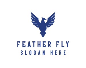 Flying Falcon Bird logo design