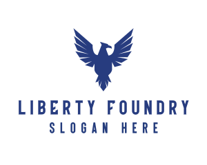 Flying Falcon Bird logo design