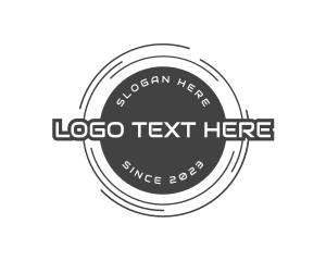 Round - Modern Brand Badge logo design