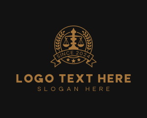 Court - Paralegal Notary Attorney logo design