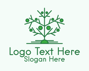Symmetrical - Green Tree Forestry logo design