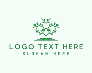 Gardener - Green Tree Forestry logo design