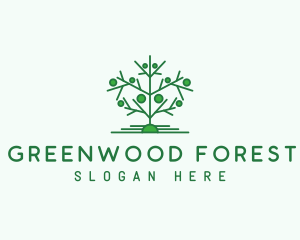 Green Tree Forestry  logo design