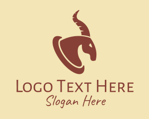 Hunting - Brown Hunting Trophy logo design