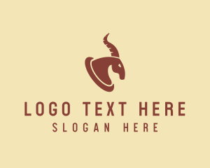 Hunt - Brown Hunting Trophy logo design