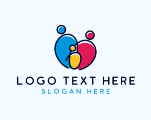 Human - Family Counseling Charity logo design