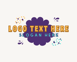 Children - Quirky Shapes Doodle Drawing logo design