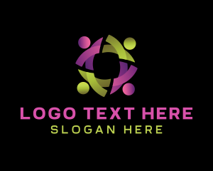 Family - People Organization Charity logo design