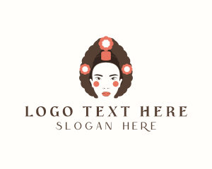 Culture - Traditional Korean Hairstyle logo design