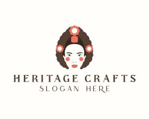 Traditional - Traditional Korean Hairstyle logo design