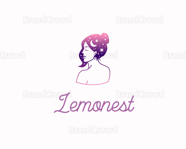 Cosmic Beauty Woman Logo
