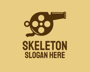 Movie Director - Film Reel Cannon logo design