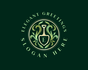 Elegant Garden Shovel logo design