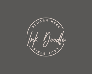 Casual Handwritten Ink logo design