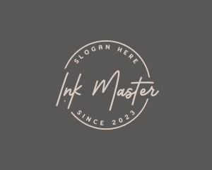 Casual Handwritten Ink logo design