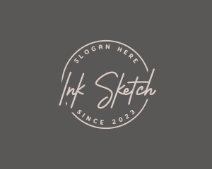 Casual Handwritten Ink logo design