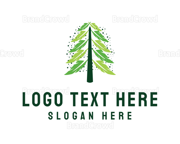 Pine Feather Tree Logo